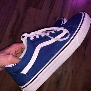 blue old skool vans